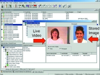 Figure 2. Comparing employee picture to a video camera output